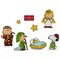 Northlight 8-Piece Peanuts Christmas Nativity Double Sided Window Cling Decorations